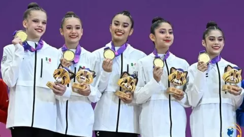 Conjunto mexicano de gimnasia rítmica es campeón continental en Asunción 2025