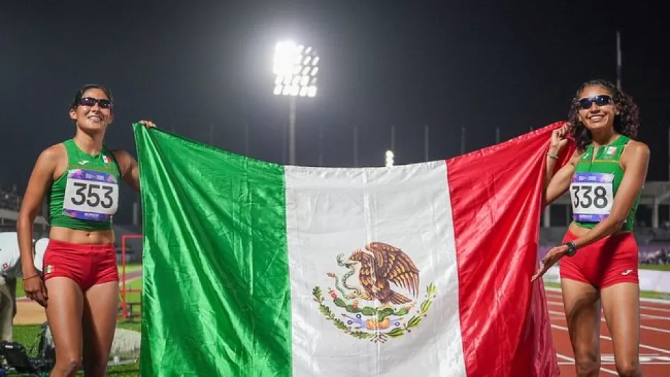 Las mexicanas Dafne Juárez y Sabrina Salcedo, ganan oro y plata en el atletismo de Asunción 2025