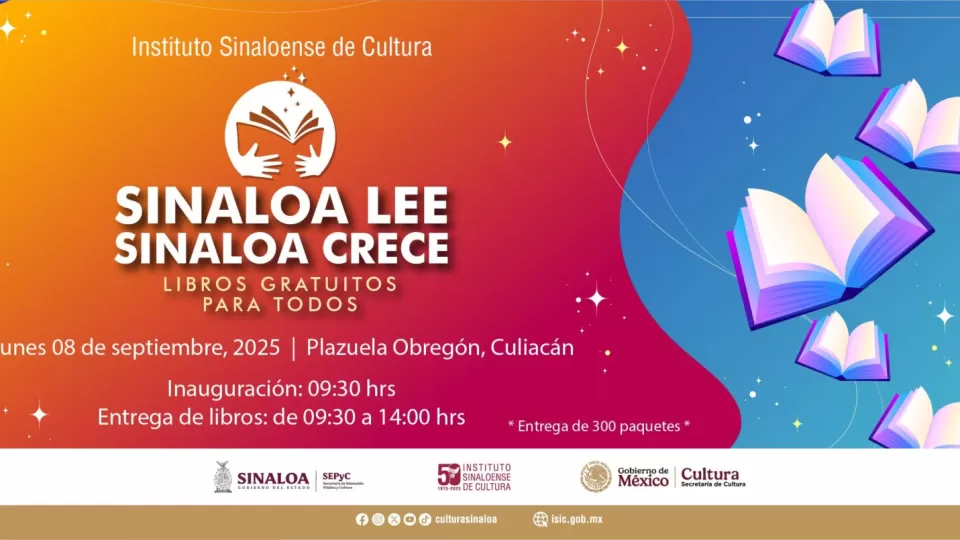 Regalarán 300 paquetes de libros el próximo lunes 08 en la Plazuela Obregón en Culiacán