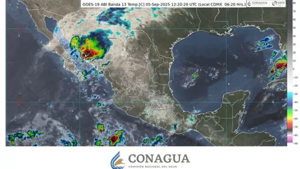 El ciclón post-tropical Lorena se ubica frente a la costa occidental de Baja California Sur