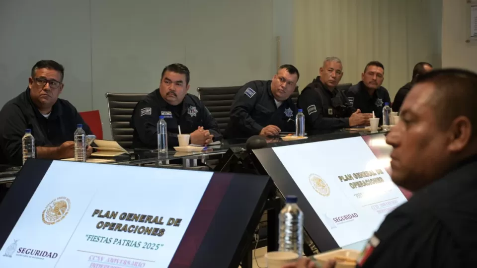 Autoridades de Seguridad Pública revisan el Plan General de Operaciones Fiestas Patrias 2025