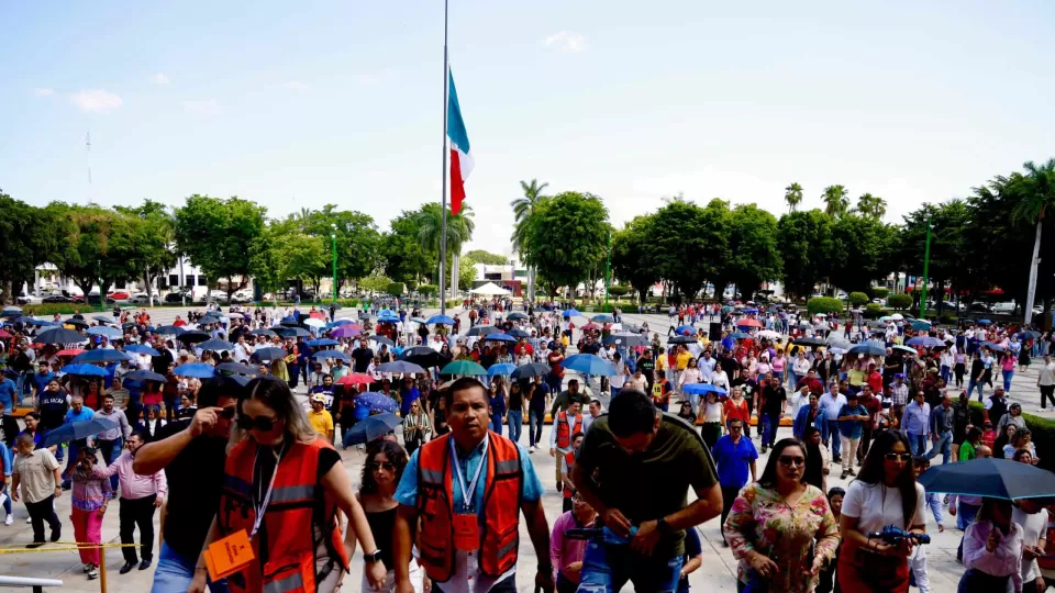 Sinaloa participó en el Segundo Simulacro Nacional de Protección Civil