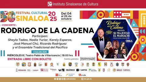 Presenta la OSSLA con Rodrigo de la Cadena y solistas “Su majestad el mariachi”