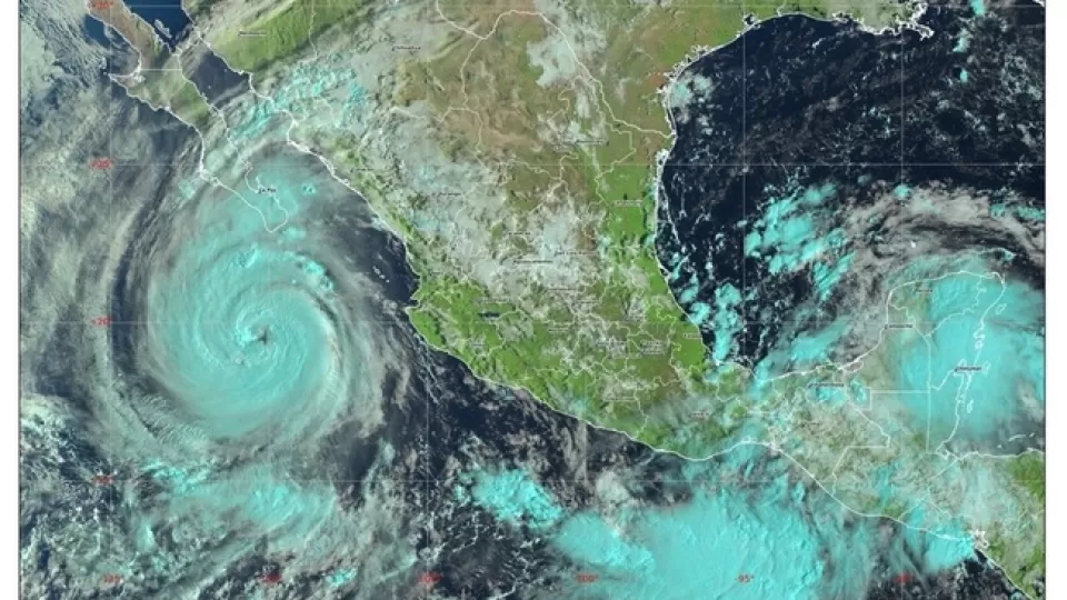 Las bandas nubosas de Priscilla ocasionarán lluvias intensas en regiones de Baja California Sur, Sinaloa y Nayarit