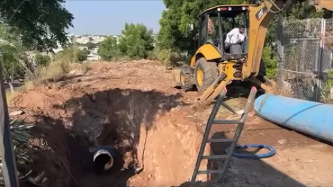 Ruptura de tubería interrumpe el servicio de agua en colonias del surponiente de Culiacán