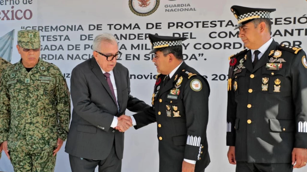 Rocha Moya da espaldarazo a nuevo jefe de la Guardia Nacional y asegura que 'la estrategia está caminando'
