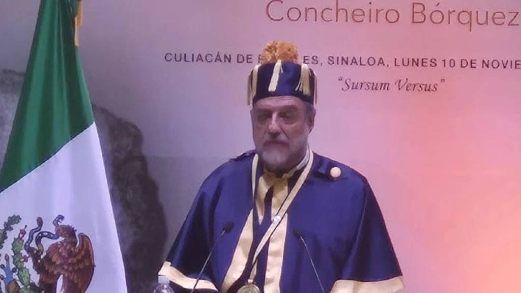 La UAS otorgó el día de hoy en ceremonia solemne el Doctorado  Honoris Causa al Dr. Francisco  Luciano  Concheiro Bórquez