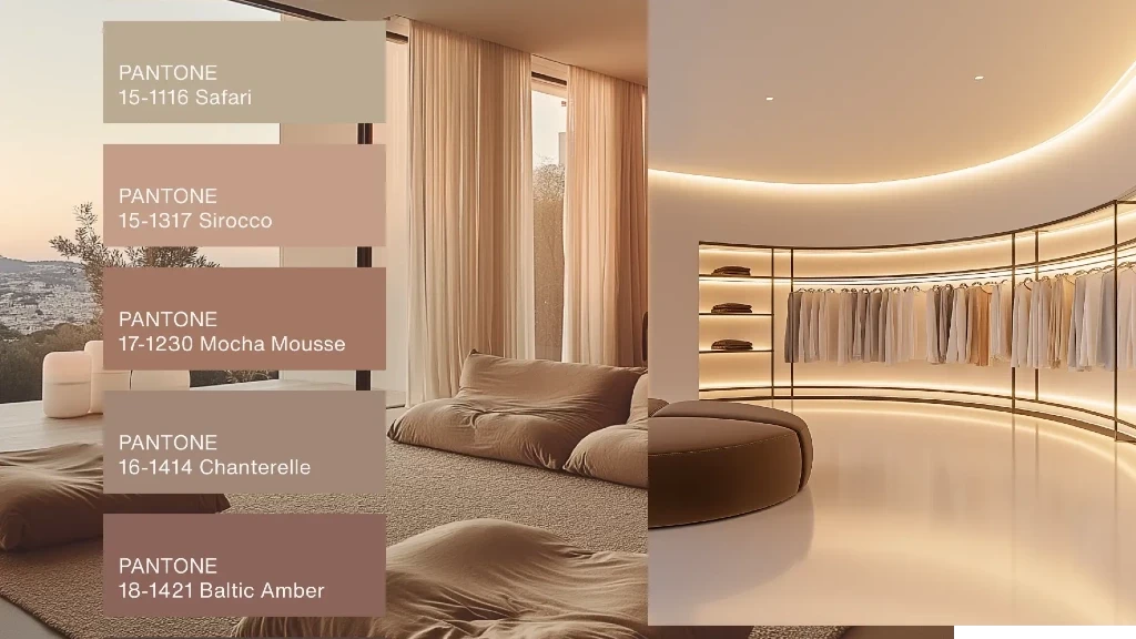 Navidad 2025: El 'Mocha Mousse' destrona al rojo y plateado como el tono clave para una decoración cálida, minimalista y eco-consciente