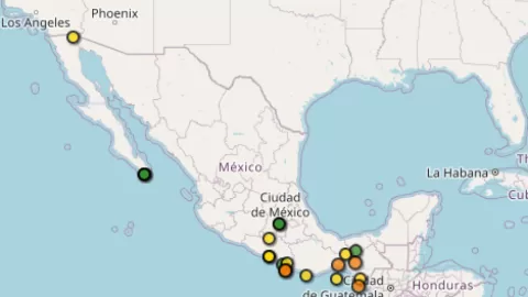 Sismo de magnitud 5.8 estremece Chiapas: epicentro en Huixtla sin reportes de daños mayores