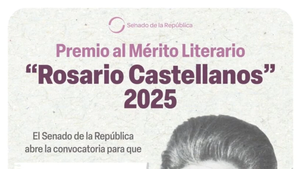 Presentan convocatoria para el Premio al Mérito Literario Rosario Castellanos 2025