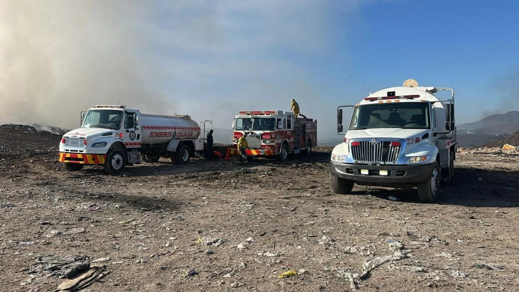 Controlado Megaincendio en Relleno Sanitario de Culiacán tras Más de 20 Horas de Combate Ininterrumpido