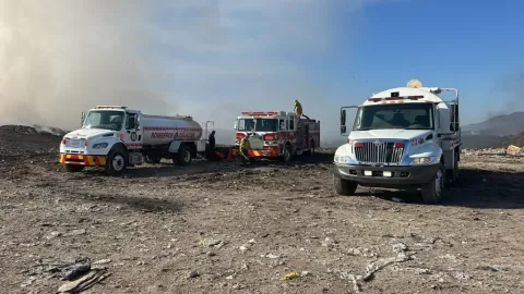 Controlado Megaincendio en Relleno Sanitario de Culiacán tras Más de 20 Horas de Combate Ininterrumpido