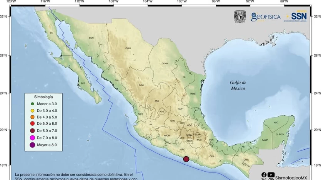 Terremoto de 6.5 Sacude Guerrero: Alerta Sísmica en CDMX y Movilización de Autoridades el 2 de Enero de 2026