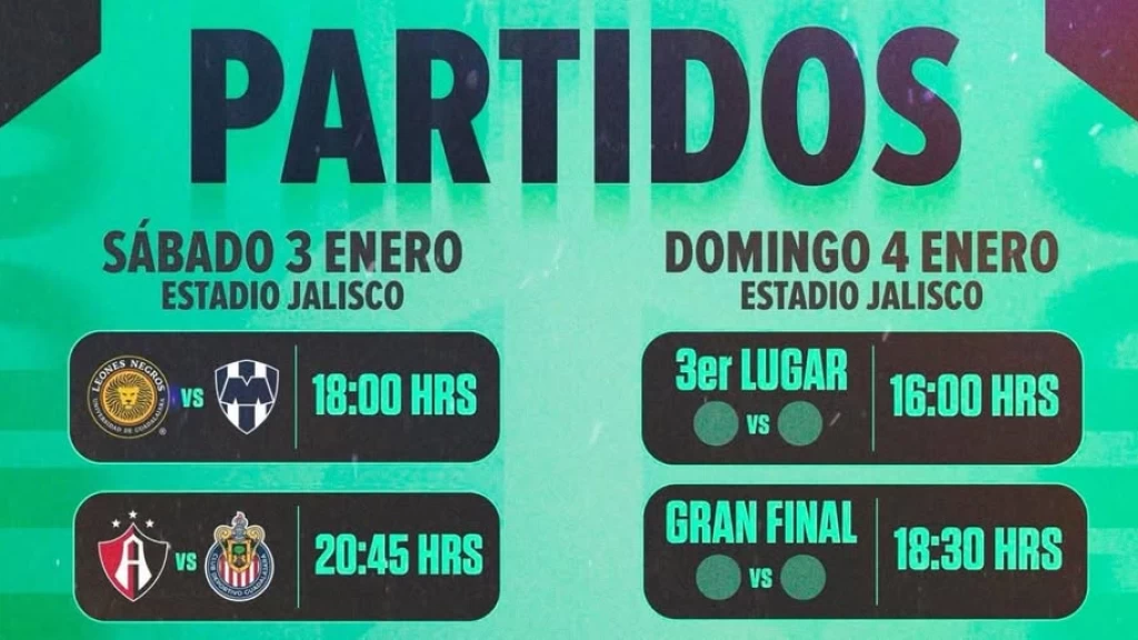 Copa Pacífica 2026 en Vivo: Leones Negros vs Monterrey y Clásico Atlas vs Chivas Encienden el Estadio Jalisco