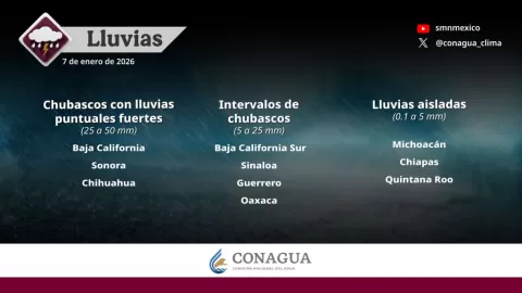 Sinaloa bajo la Lluvia: Frente Frío 27 trae Chubascos y Descensos Térmicos este 7 y 8 de Enero