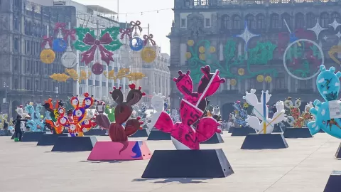 El Zócalo Florece con "Nopalera en el Corazón": 200 Obras de Arte Honran la Identidad y Soberanía Mexicana en una Exposición Imperdible en CDMX