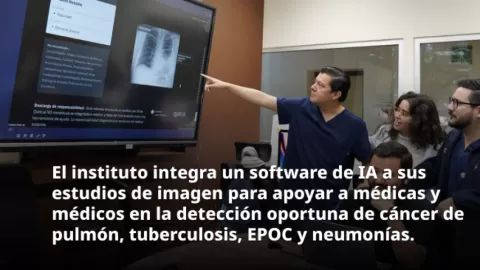 INER utiliza inteligencia artificial para impulsar detección temprana de cáncer de pulmón
