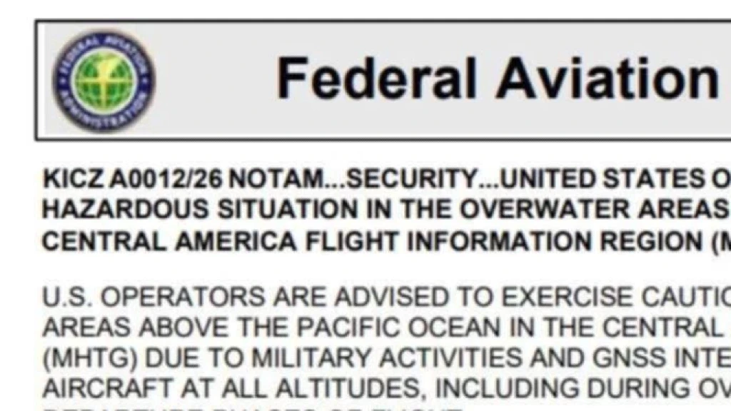 FAA Emite Alerta de Seguridad Crítica para Aviadores en México y Región: Riesgos Militares y GPS Impactan el Espacio Aéreo Latinoamericano