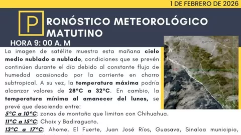 Sinaloa Bajo el Sol: Temperaturas Alcanzarán los 35 Grados Este Domingo 1 de Febrero