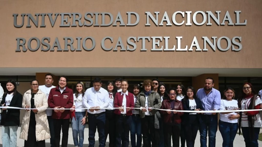Todos los estudiantes de la Universidad Nacional Rosario Castellanos recibirán la Beca Gertrudis Bocanegra: Presidenta Claudia Sheinbaum