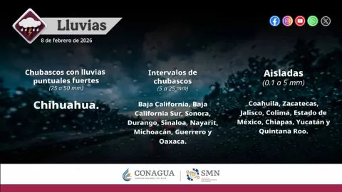 Sinaloa Bajo Doble Alerta: Calor de hasta 35°C y Chubascos Marcan el 8 de Febrero, con Riesgo de Mar de Fondo en Costas
