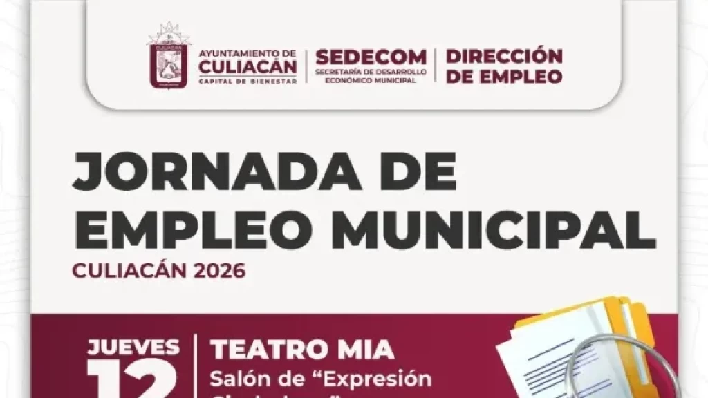 Realizarán Segunda Jornada Municipal de Empleo 2026 en el Auditorio MIA