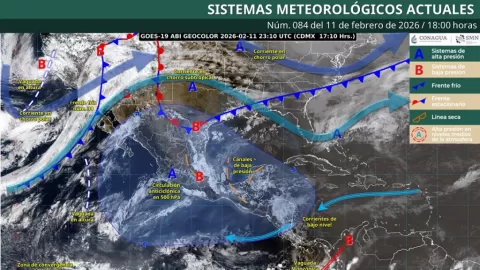 Frente Frío 34 Azota México: Heladas de hasta -10°C en Chihuahua y Durango, Vientos Fuertes y Contrastes Térmicos Nacionales