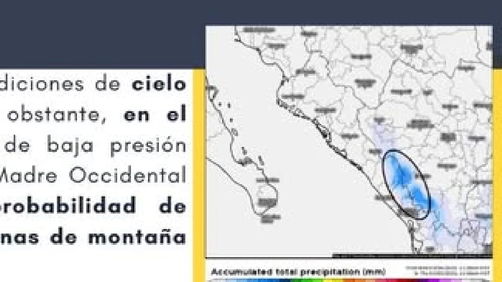 Sinaloa: De Intensa Niebla Matutina a Calor de 40°C y Lloviznas Aisladas este 5 de Marzo