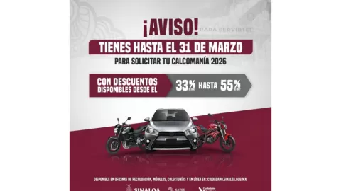 La fecha límite de pago del Refrendo Vehicular 2026, es el 31 de marzo del presente año