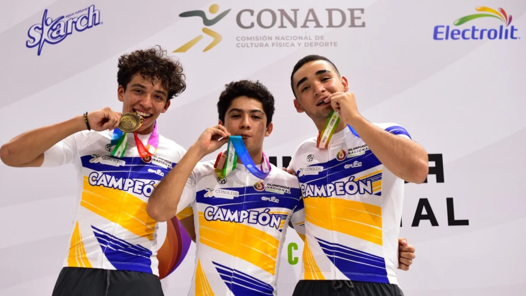 Medallas de todos los colores para Sinaloa dentro del ciclismo en la Olimpiada Nacional