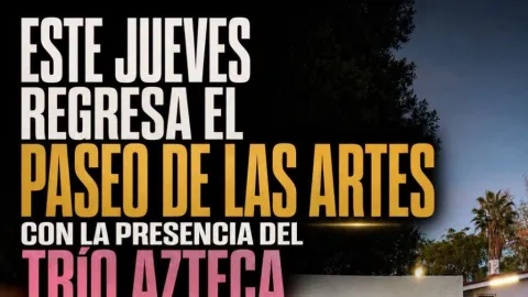 Este jueves regresa el Paseo de las Artes con la presencia del Trío Azteca