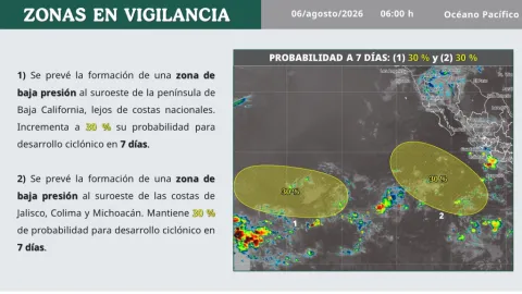 Alerta en el Pacífico: 'Hernán' o 'Iselle' Podrían Ser los Próximos Ciclones en Formación Bajo Vigilancia