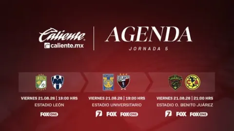 Club América Defiende Liderato en Jornada 5 del Apertura 2026: ¡Conoce el Calendario Completo!