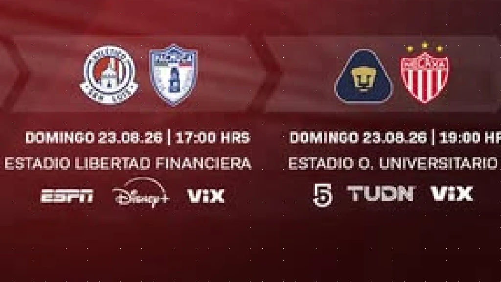 ¡Jornada 5 de Liga MX Clausura 2026 Cierra HOY! Horarios y Canales para San Luis vs. Pachuca y Pumas vs. Necaxa