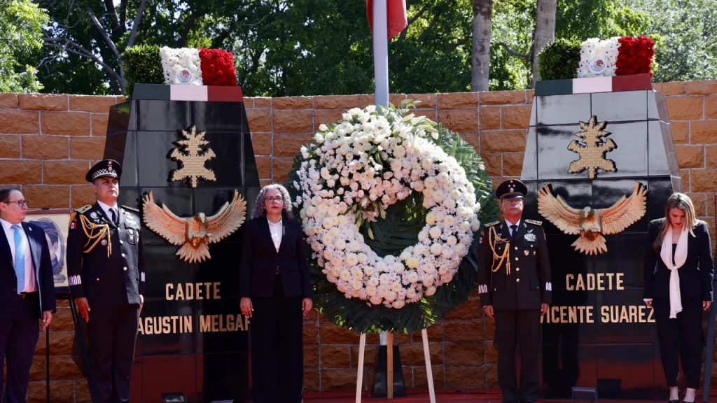 Realizan ceremonia por el 179 aniversario de la Gesta Heroica de los Niños Héroes de Chapultepec