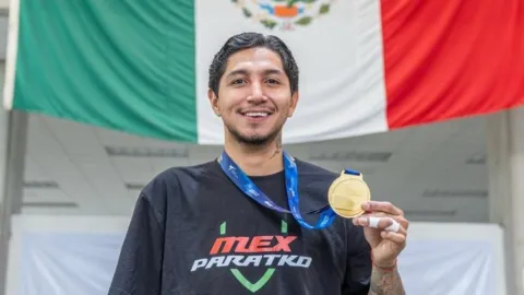 El sinaloense Juan Diego García regresa con oro de Corea y pone mira al Mundial de Para Taekwondo